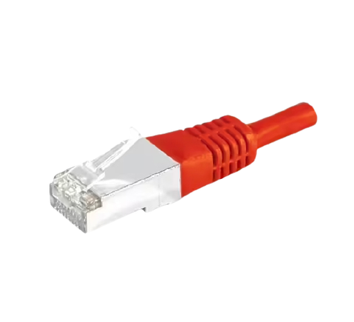 [TLCR0.3R] CORDON S/FTP CAT6 CCA 0.3M ROUGE