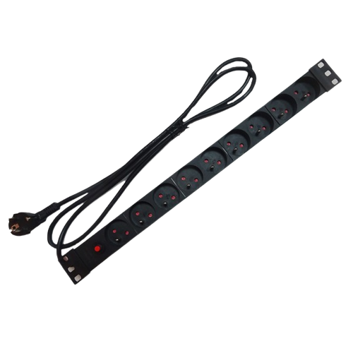 [TLVD500] FD-FAR(16)N1008KPWGZB19A 1U 19" 8WAY PDU (copier)