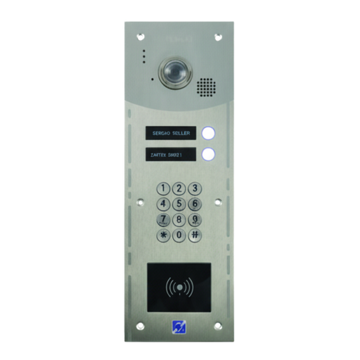 [R204-0202] Interphone Vidéo 2 boutons avec clavier codé + lecteur de badges