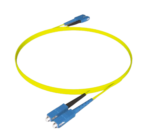 [TLCJFOM4/2M SC] JARRETIERE OM4 CONNECTEUR SC VERS SC BLEU