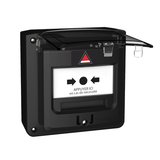 [5713N1C-RF3] Boitier Menace (BM) noir étanche à piles Radio + Capot (copier)