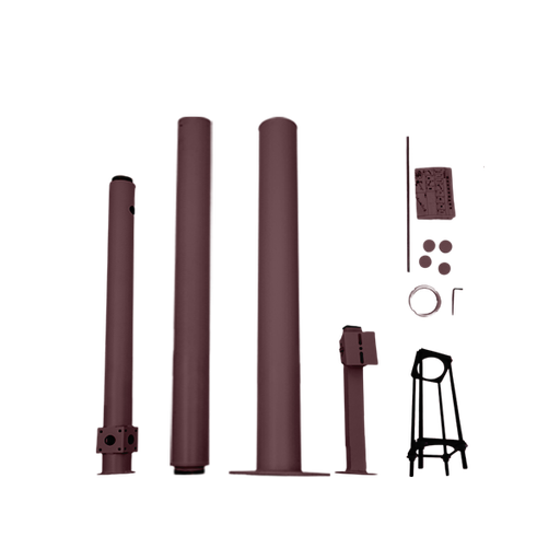 [TLPT4M] Poteau de 4 mètres pour l'installation de caméras et de dômes gris foncé (copier)