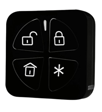 [RWX332KF8BLB] Télécommande Panda 4 boutons bidirectionnelle noire