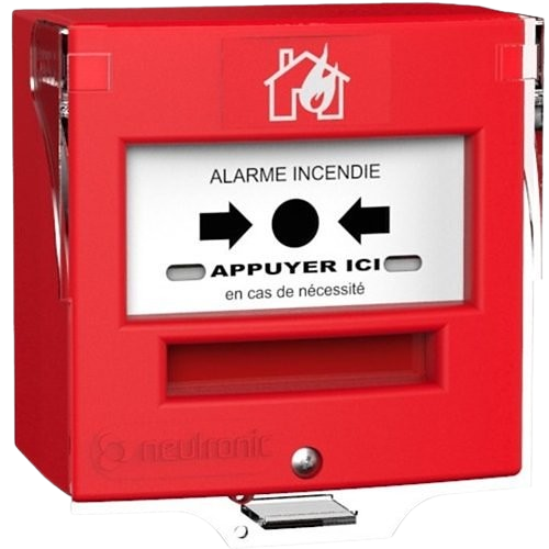 [5714R1C] DM étanche 2 contacts en saillie + CAPOT ROUGE