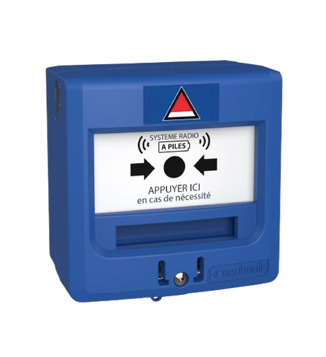 [5710C1-RF3] Déclencheur Manuel (DM) bleu à piles Radio (pour 2ème son)