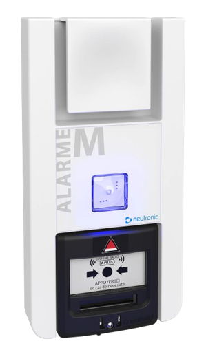 [TT5PL-G2] Equipement Alarme Menace à piles Sonore et Lumineux avec BM noir intégré G2