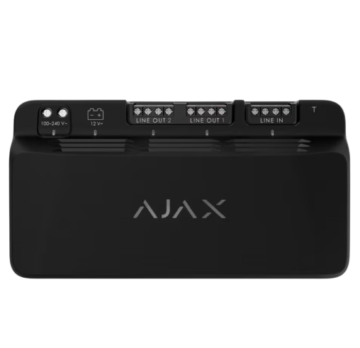 [117732.181.BL1] Ajax Superior LineSupply (75W) Fibra black Fibra