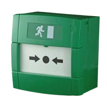 [M4A-G000SF-K013-13] Déclencheur Manuel vert Double contact
