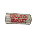 [ESS-AFF-2S] Affiche lumineuse et sonore double signalisation, IP 65, autocollants ENTREE INTERDITE et EVACUATION IMMEDIATE   (HO-ESS-AFF-2S)