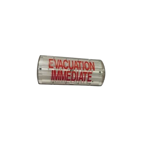[ESS-AFF-2S] Affiche lumineuse et sonore double signalisation, IP 65, autocollants ENTREE INTERDITE et EVACUATION IMMEDIATE   (HO-ESS-AFF-2S)
