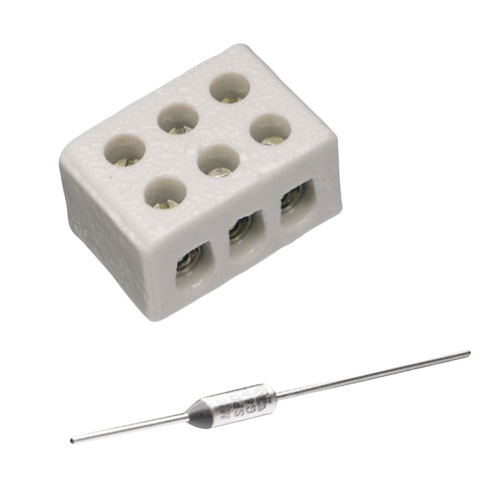 [581286] Bornier céramique et fusible thermique
