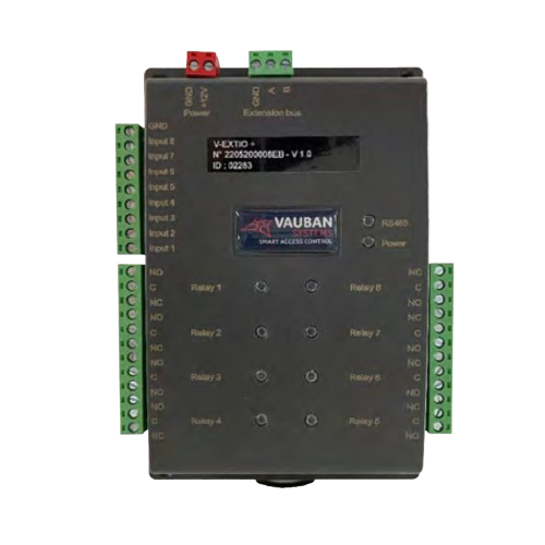 [V-EXTIO+] Module 8 entrées / 8 sorties RS485 pour centrale VERSO+ 
